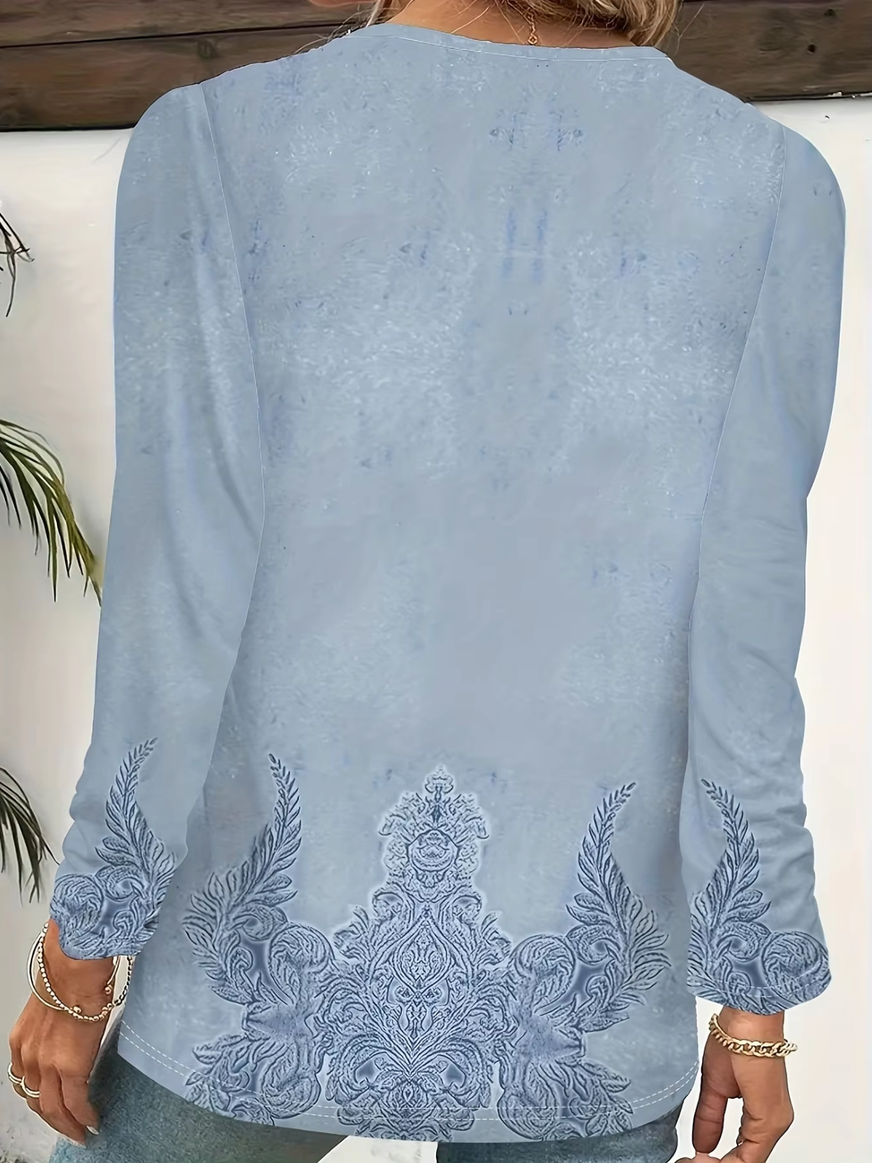 Kindra – Cotton Embroidery Long Sleeve Top