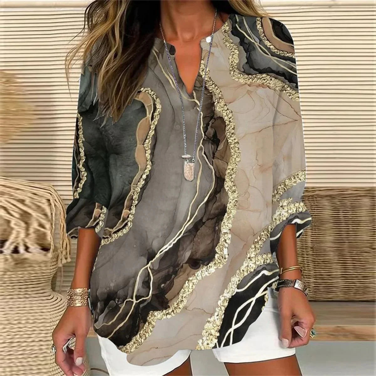Orielis – Stylish Printed Blouse