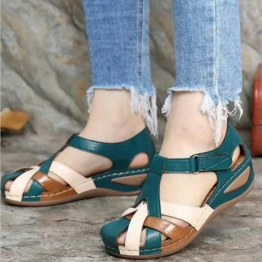 Calymera – High-quality Leather Wedge Sandals