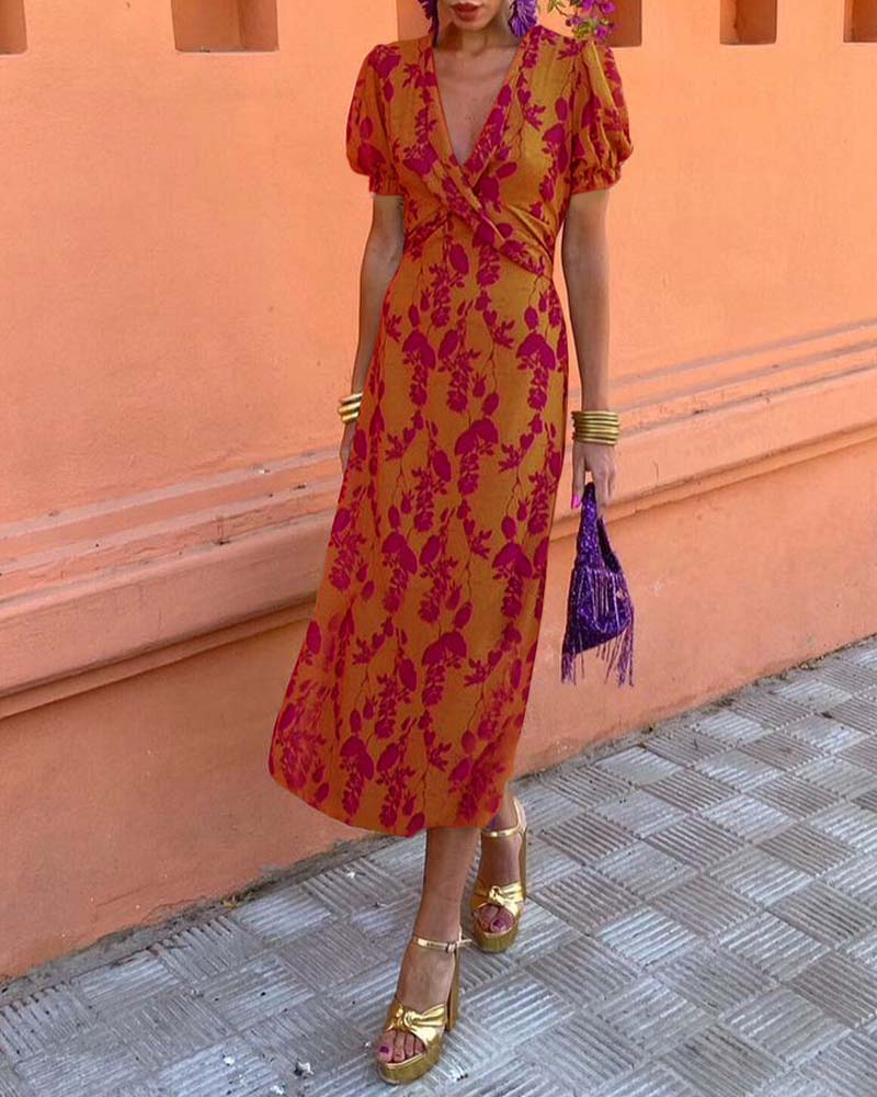 Abriella – Dress Vibrant Floral Print