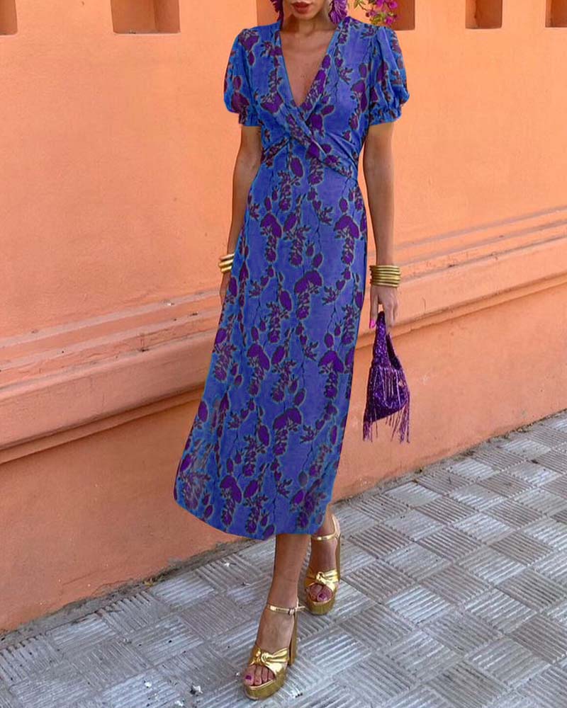 Abriella – Dress Vibrant Floral Print