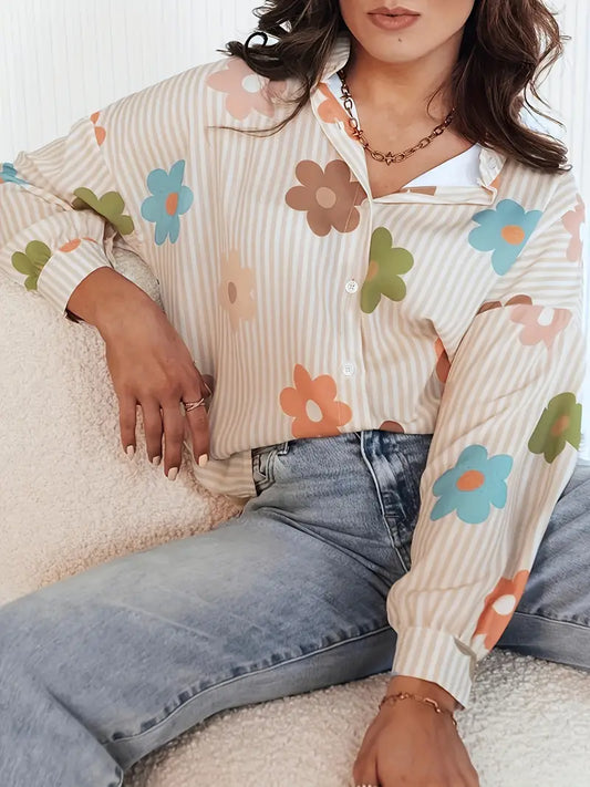Onyxa – Trendy Oversized Blouse with Buttons