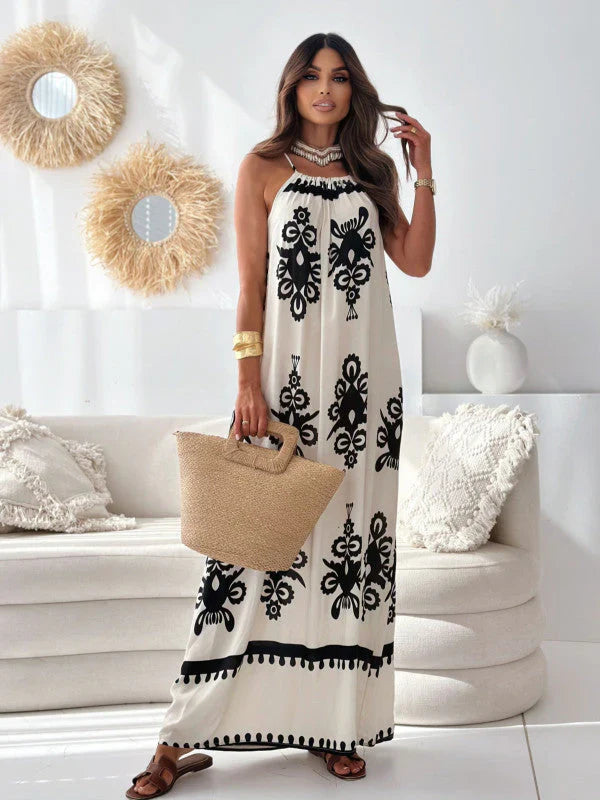 Zuriel – Trendy Halter Maxi Dress