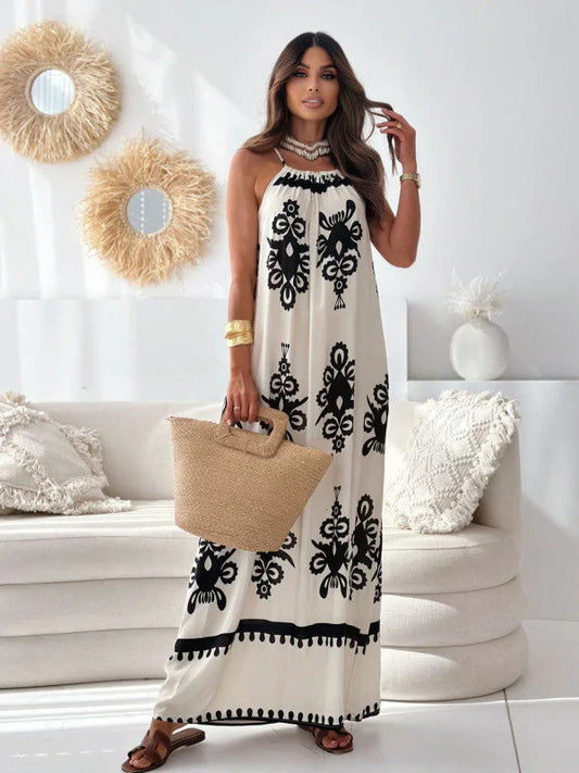 Zuriel – Trendy Halter Maxi Dress