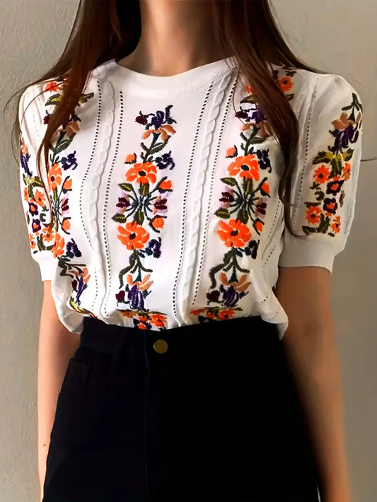 Iris – Cotton Knitted Top