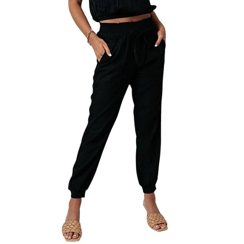 Shekira – Lightweight Women's Drawstring Joggers