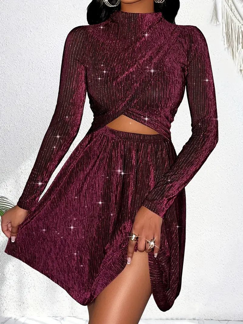 Aisha – Stylish Velvet Dress