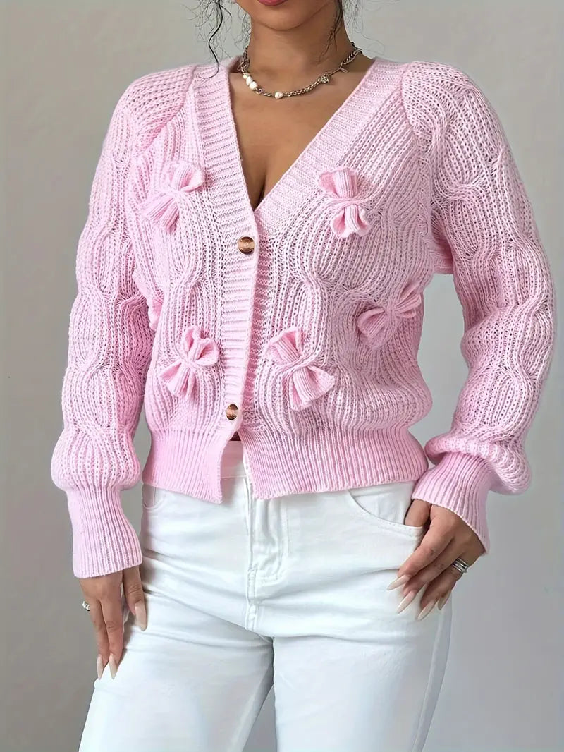 Zyrene – Cozy Pink Cardigan