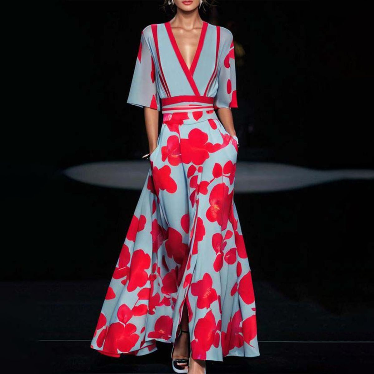 Elegant Dress with Sleeves