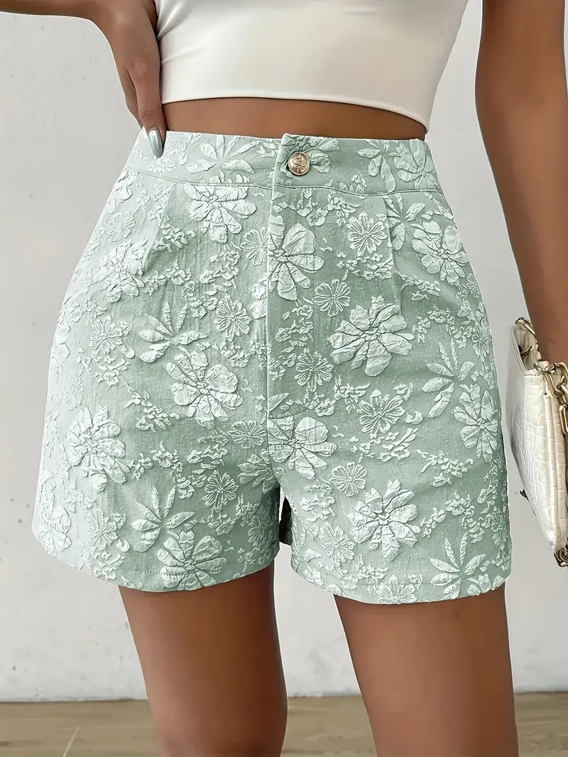Isolindra – Stylish Flower Embroidered Shorts