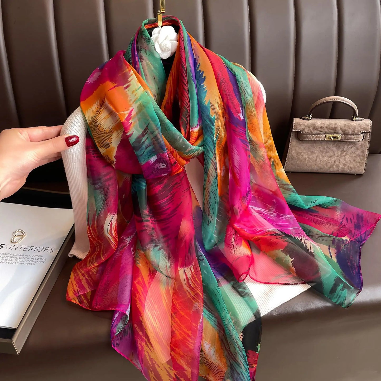Ismerie – Vibrant and Stylish Chiffon Scarf