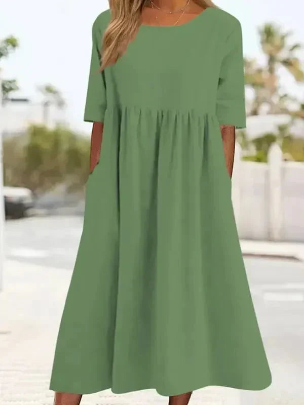 Chiora – High-quality Cotton-linen Dress