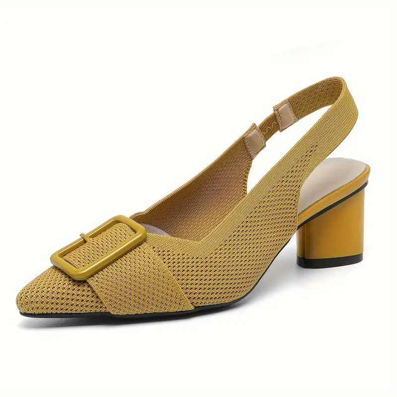 Renavie – Chic Pointed Toe Slingback Sandals