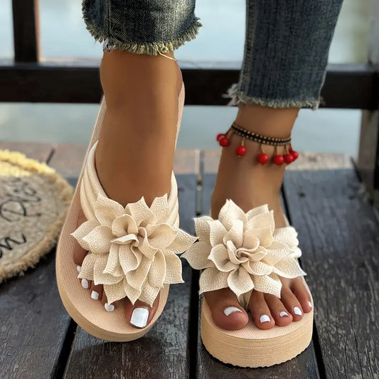 Petra - Charming Wedge Flip-Flops