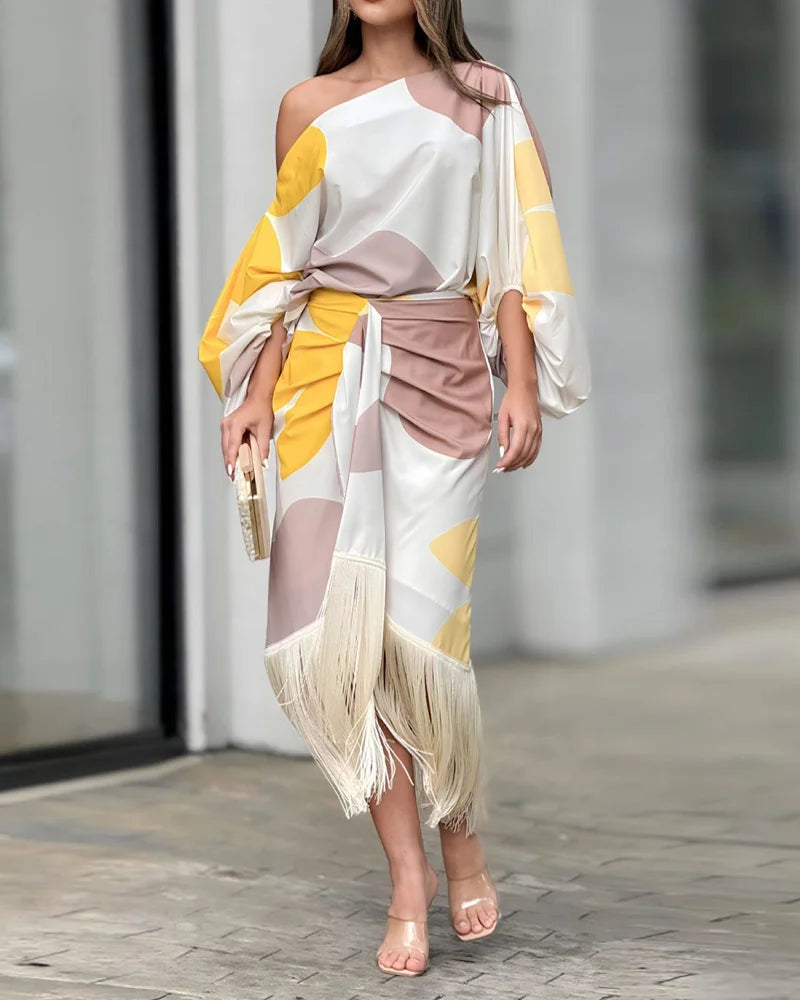Morwenna – Silky Satin One-shoulder Dress