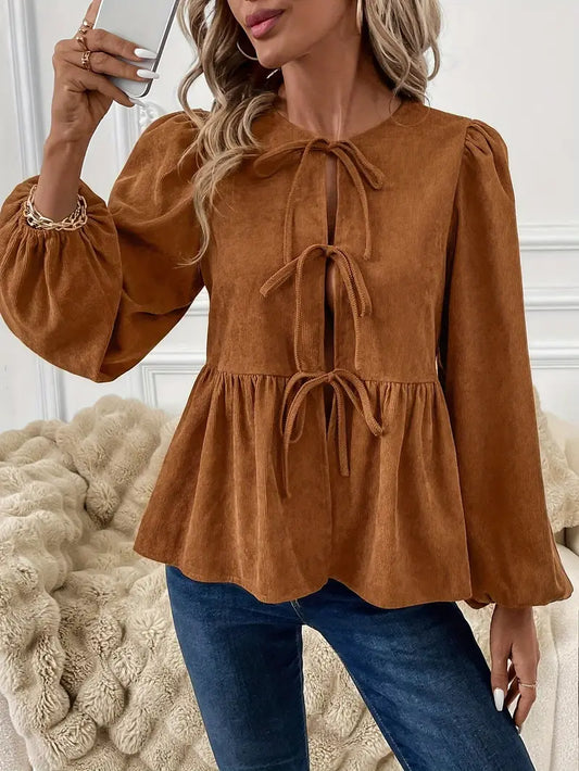 Hilma – Stylish Corduroy Blouse