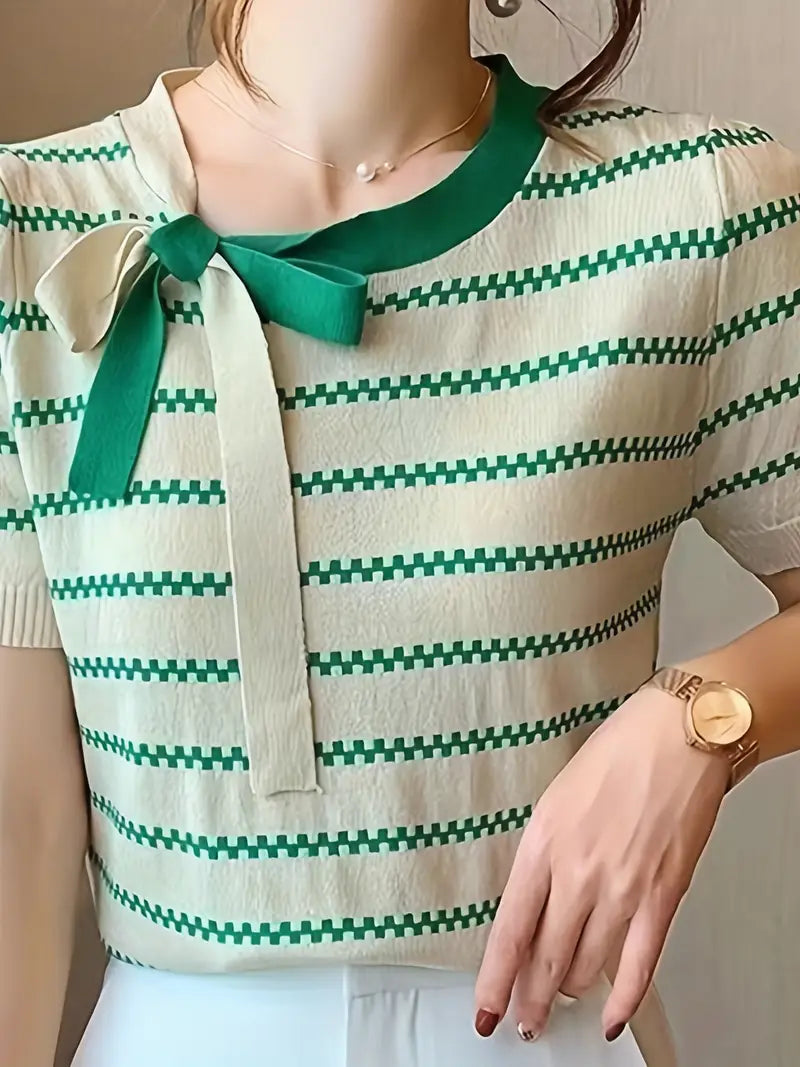 Lavinia – Stylish Striped Knit Top