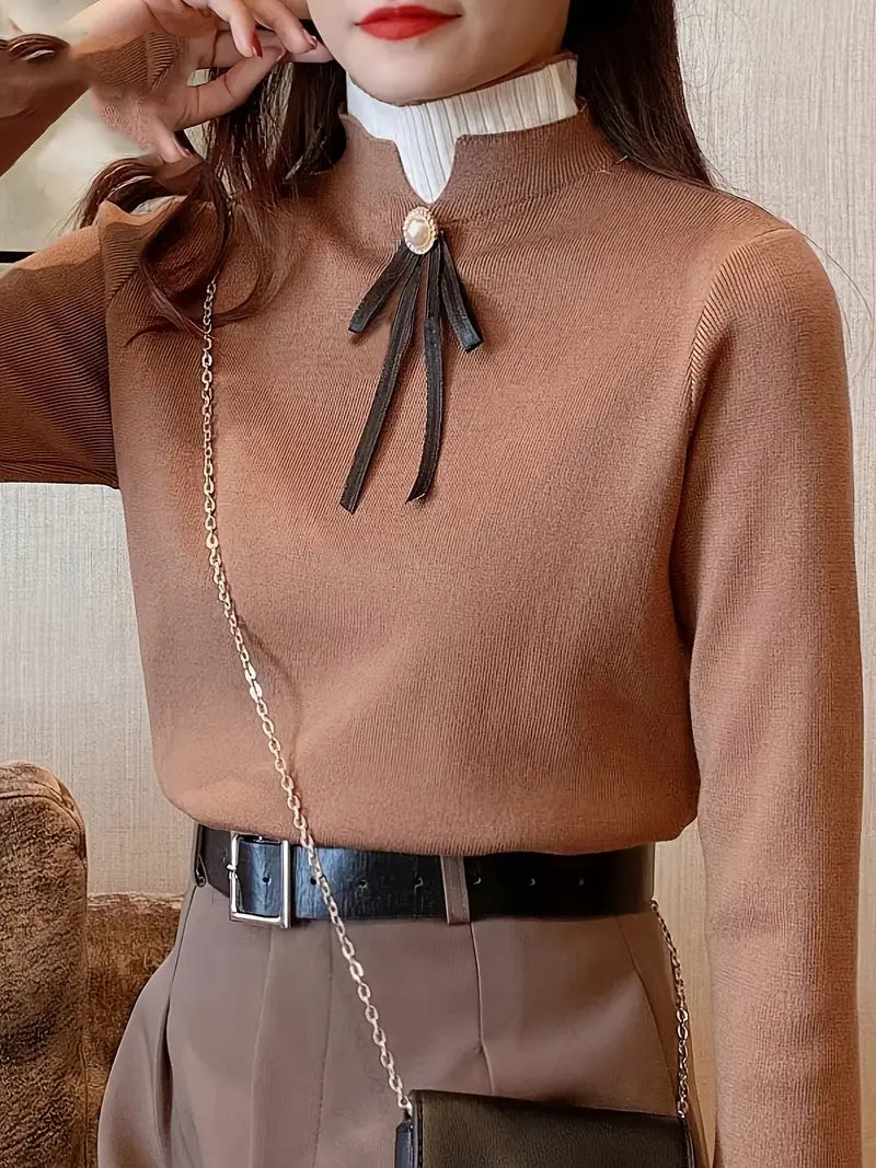 Quinn – Elegant Cotton Ruffled Collar Top