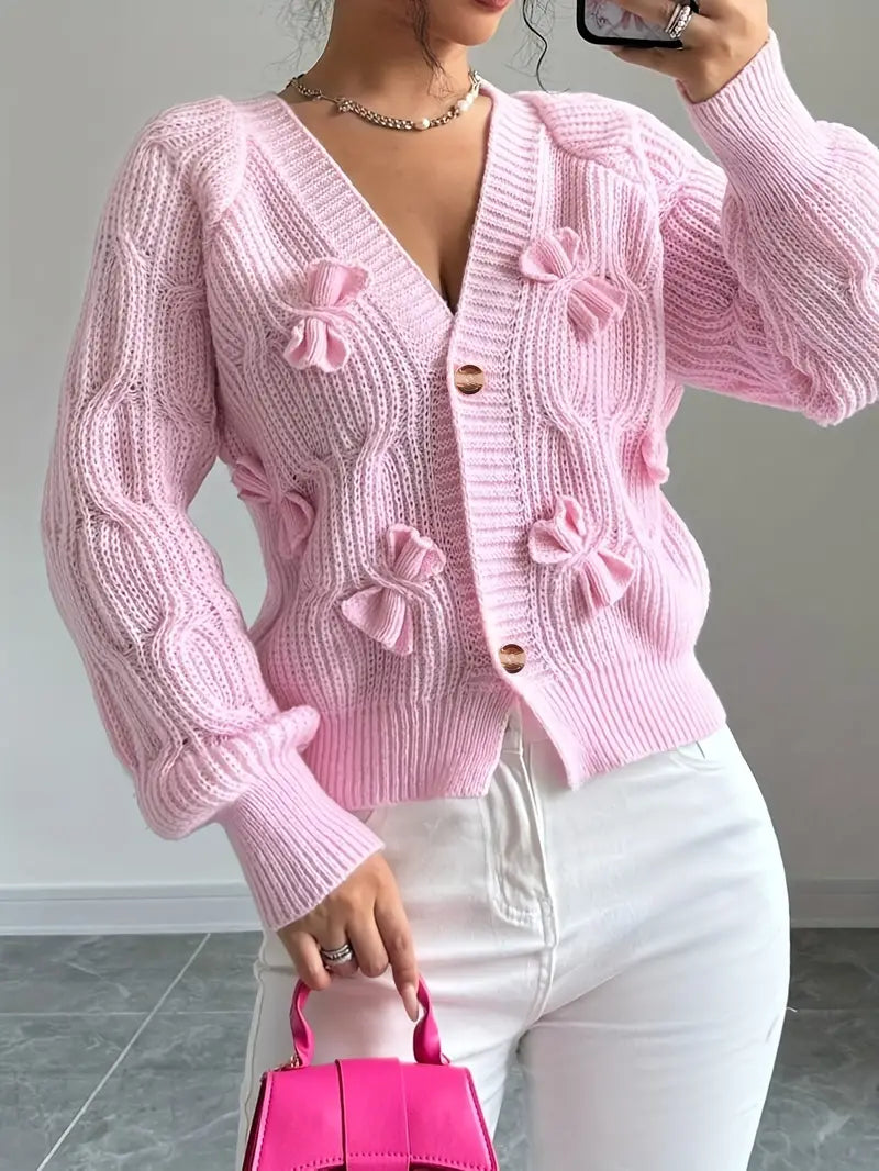 Zyrene – Cozy Pink Cardigan