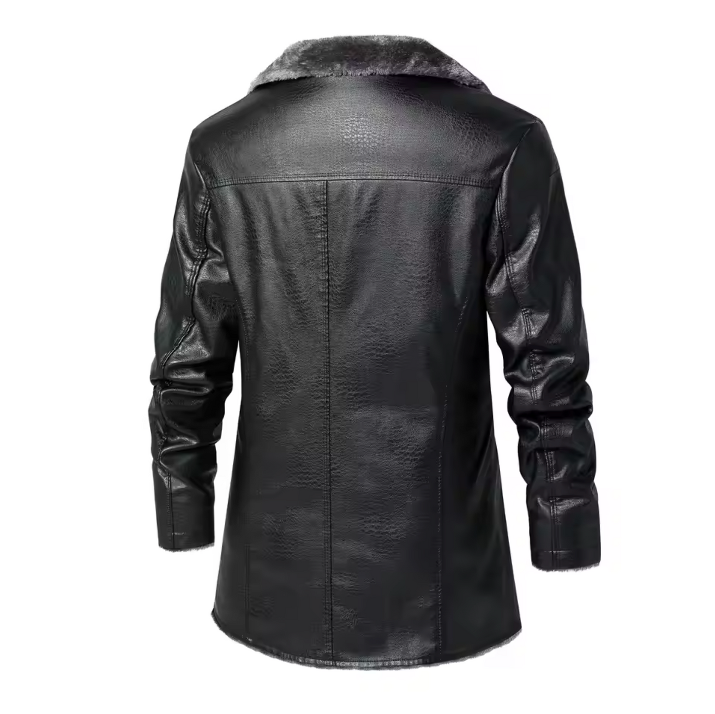 Gustav - Plush Fur Leather Jacket