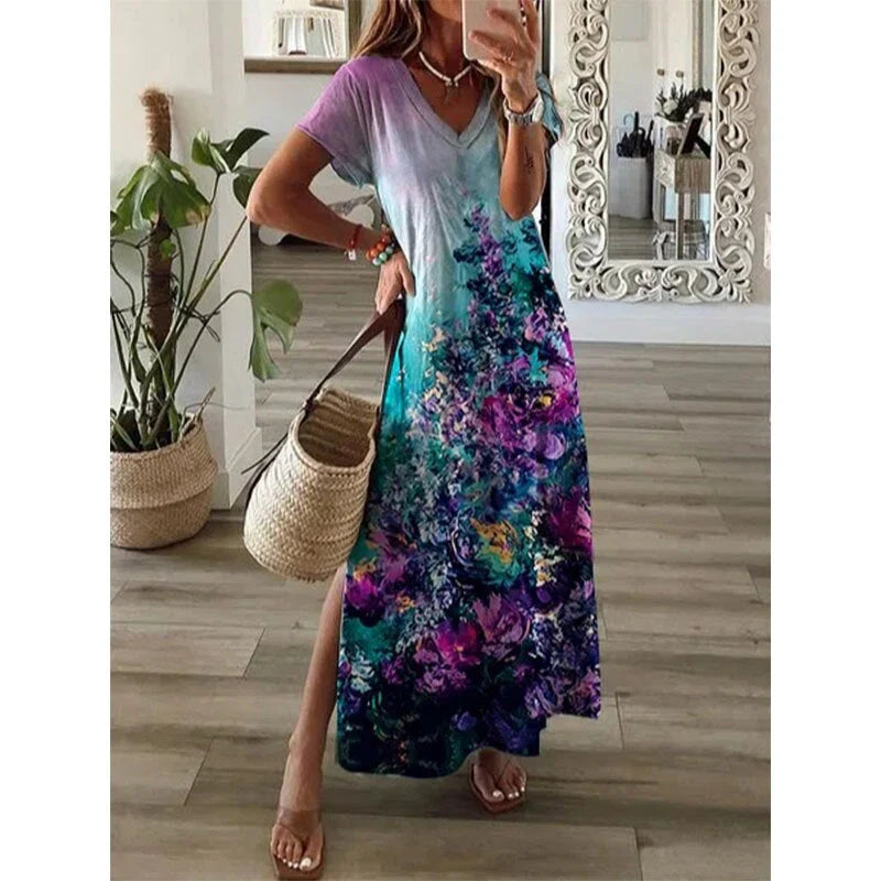 Orren – Elegant Vibrant printed Maxi Dresses