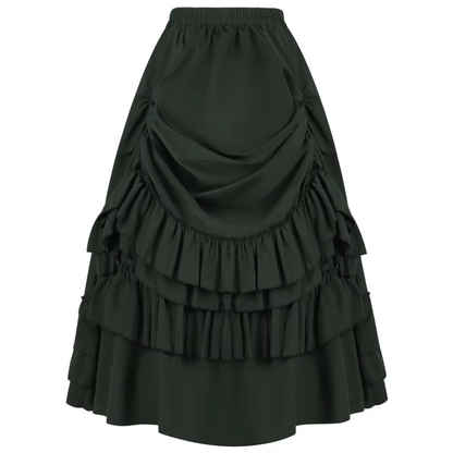 Felicity – Long Vintage Skirt with Ruffles