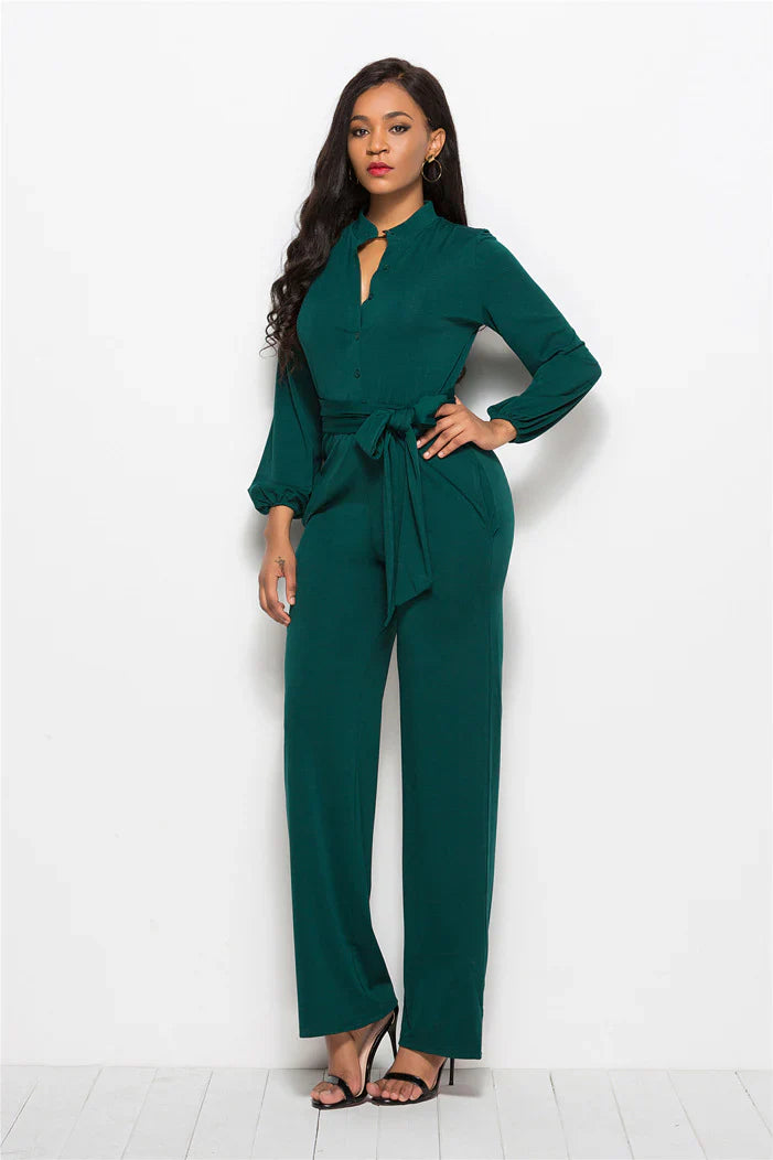 Karina – Elegant Collared Jumpsuit