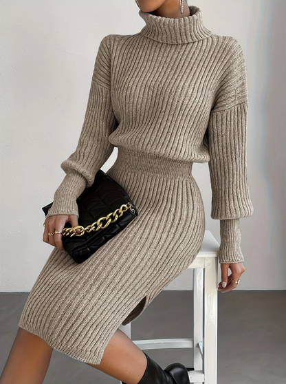 Mahlia – Knitted Turtleneck Dress