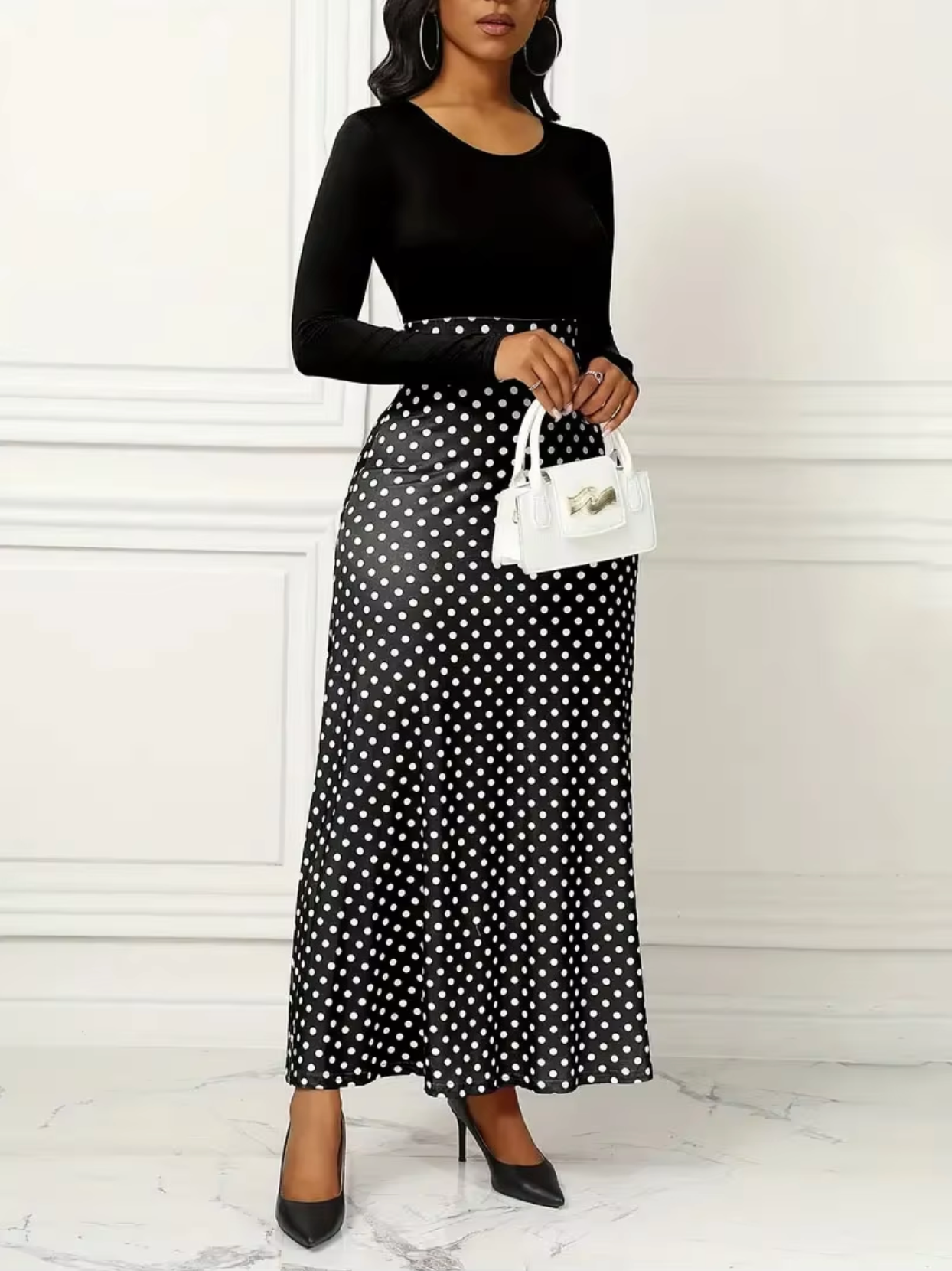 Amelie – Polkadots Maxi Dress