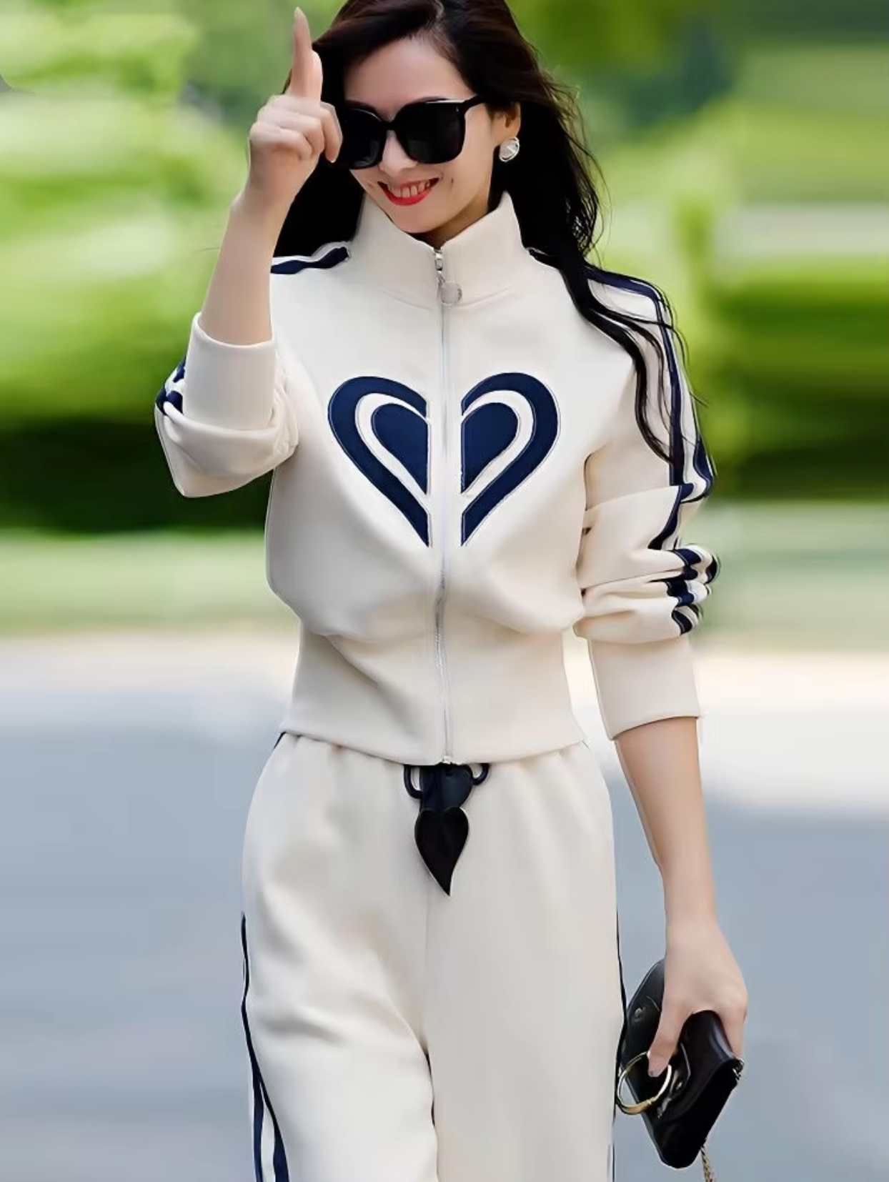 Dionne – Casual Zip-up Coat and Pants