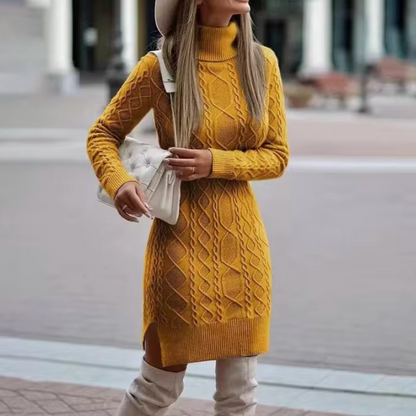 Lerica – Knitted Turtleneck Dress