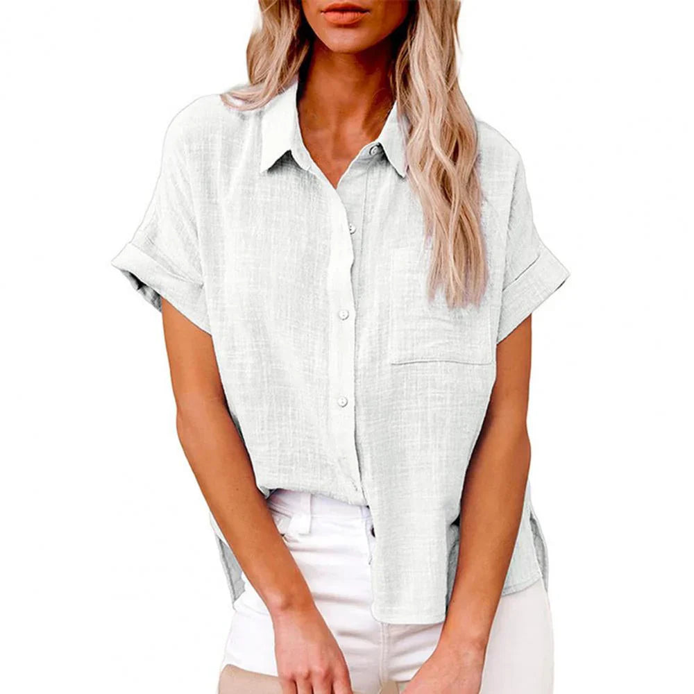 Waltraud – Casual Linen Button Shirt