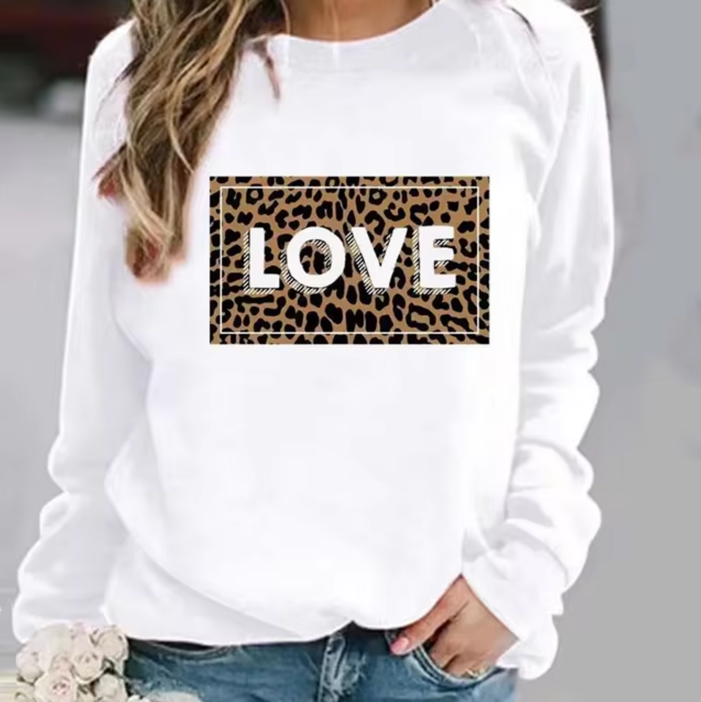 Adora – Cotton Sweater with Heart Print