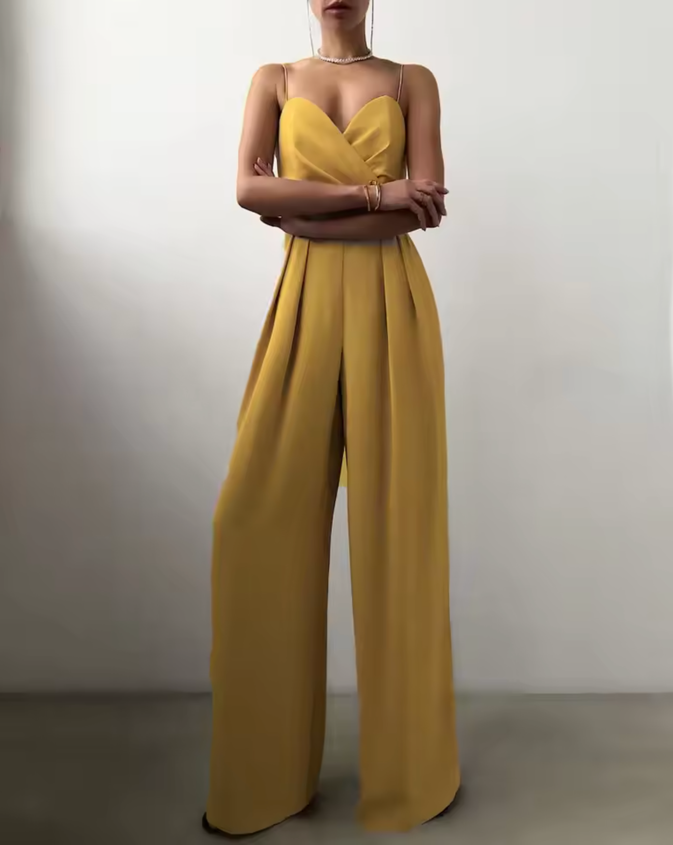 Haven – Elegant Wide Leg Chiffon Jumpsuit