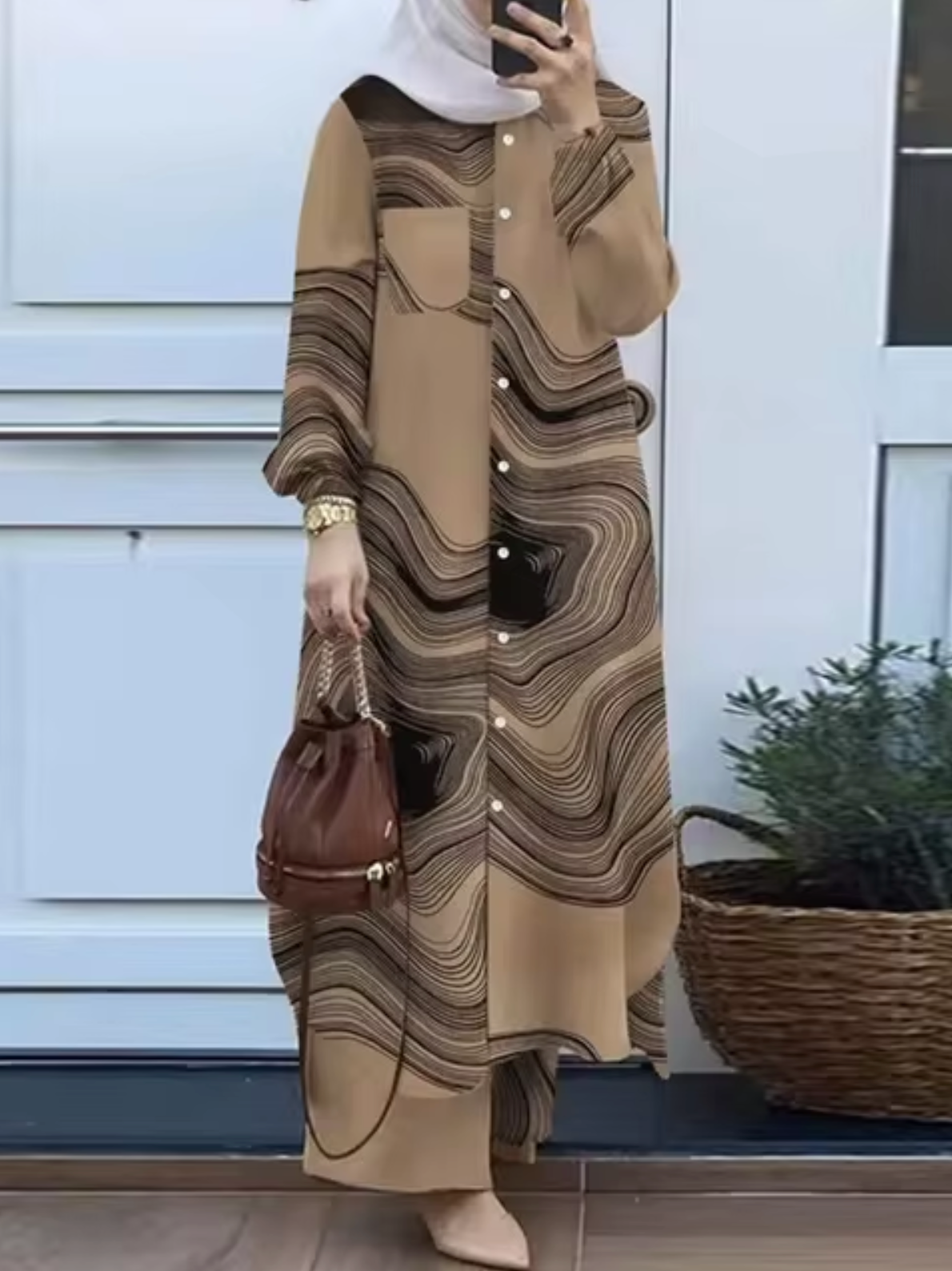 Leona – Stylish Two-piece Pants and Dress Set