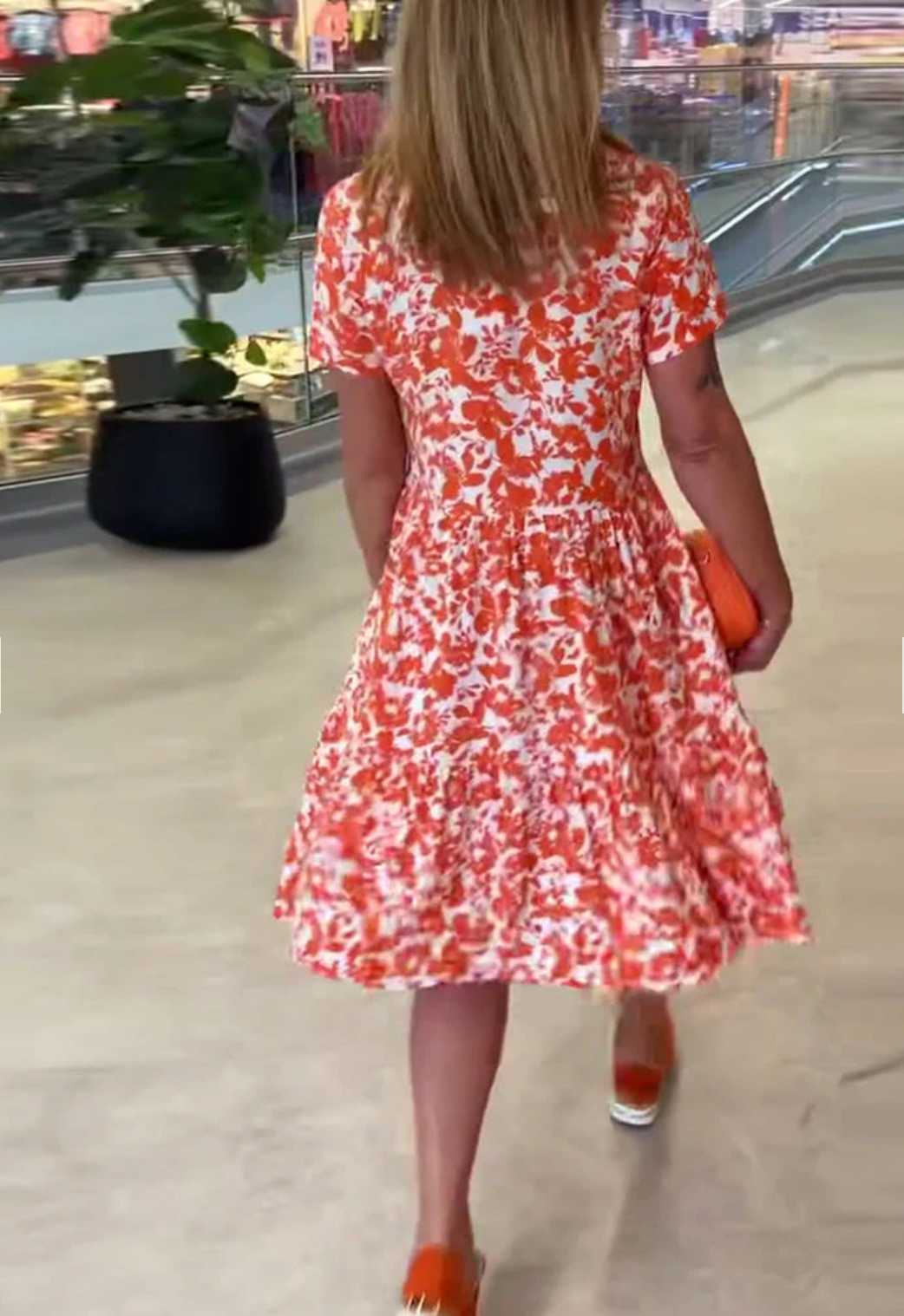 Elenita – Short Sleeve Floral Dress