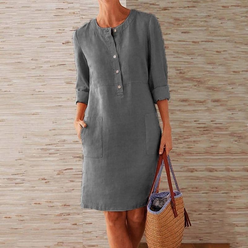 Sorvanna – Versatile Button-front Dress