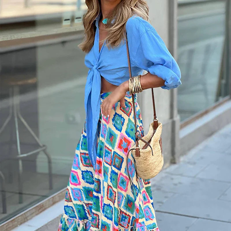 Alpina - Long Bohemian Skirt