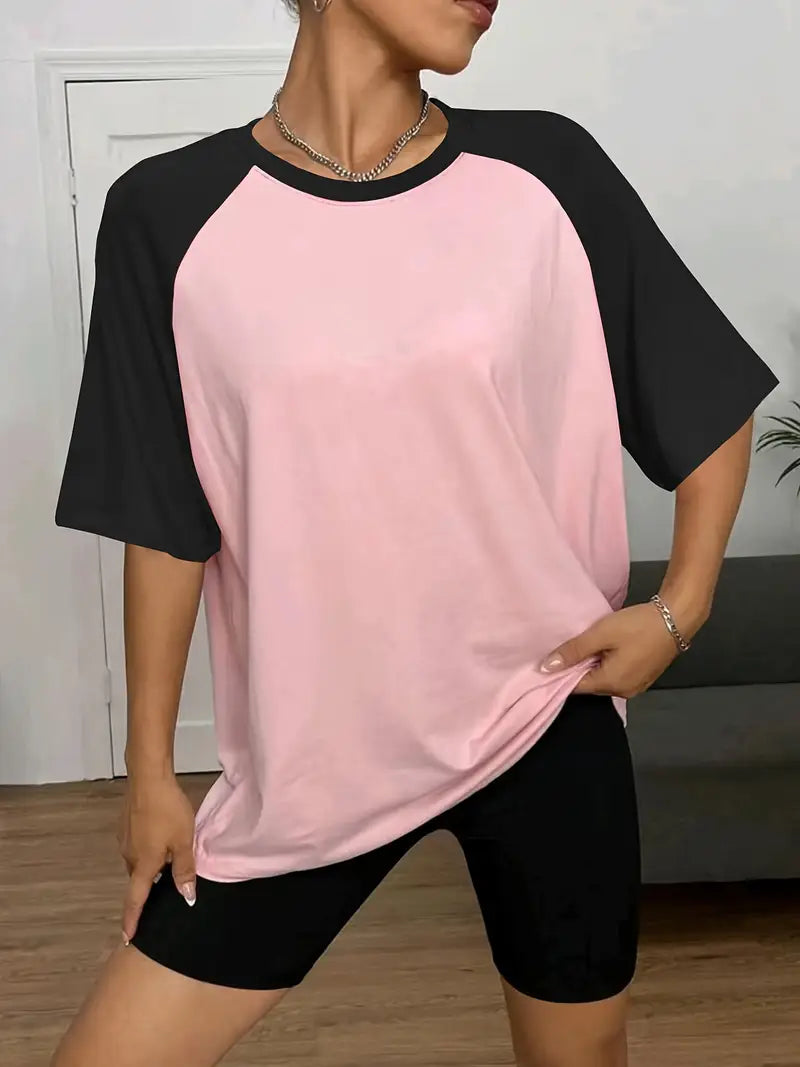 Vallorelle – Stylish Color-block T-shirt