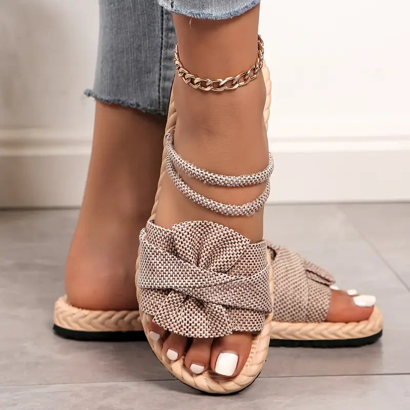 Lovi – Charming Bow Open-toe Sandals