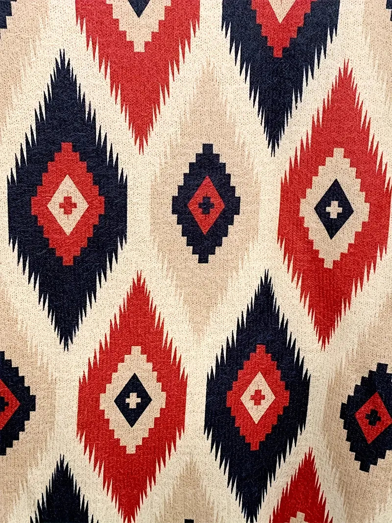Ulrike – Geometric Print Sweater