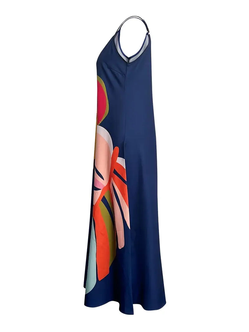 Vixie – Colorful Sleeveless Maxi Dress