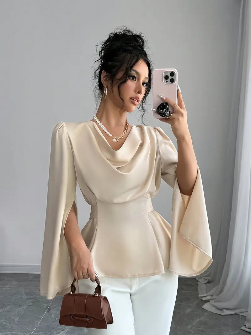 Leia – Elegant Satin Blouse