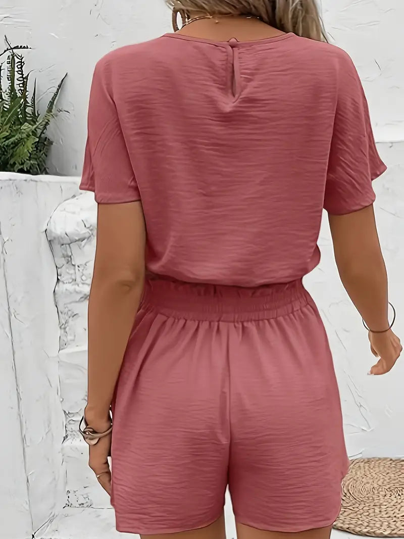 Aminna – Elegant Top and Shorts Set