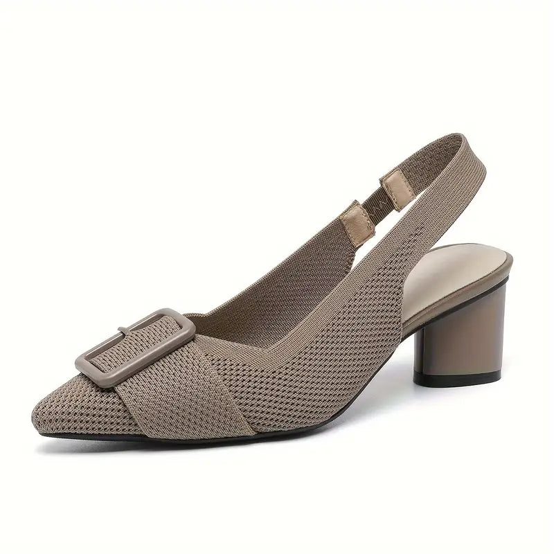 Renavie – Chic Pointed Toe Slingback Sandals