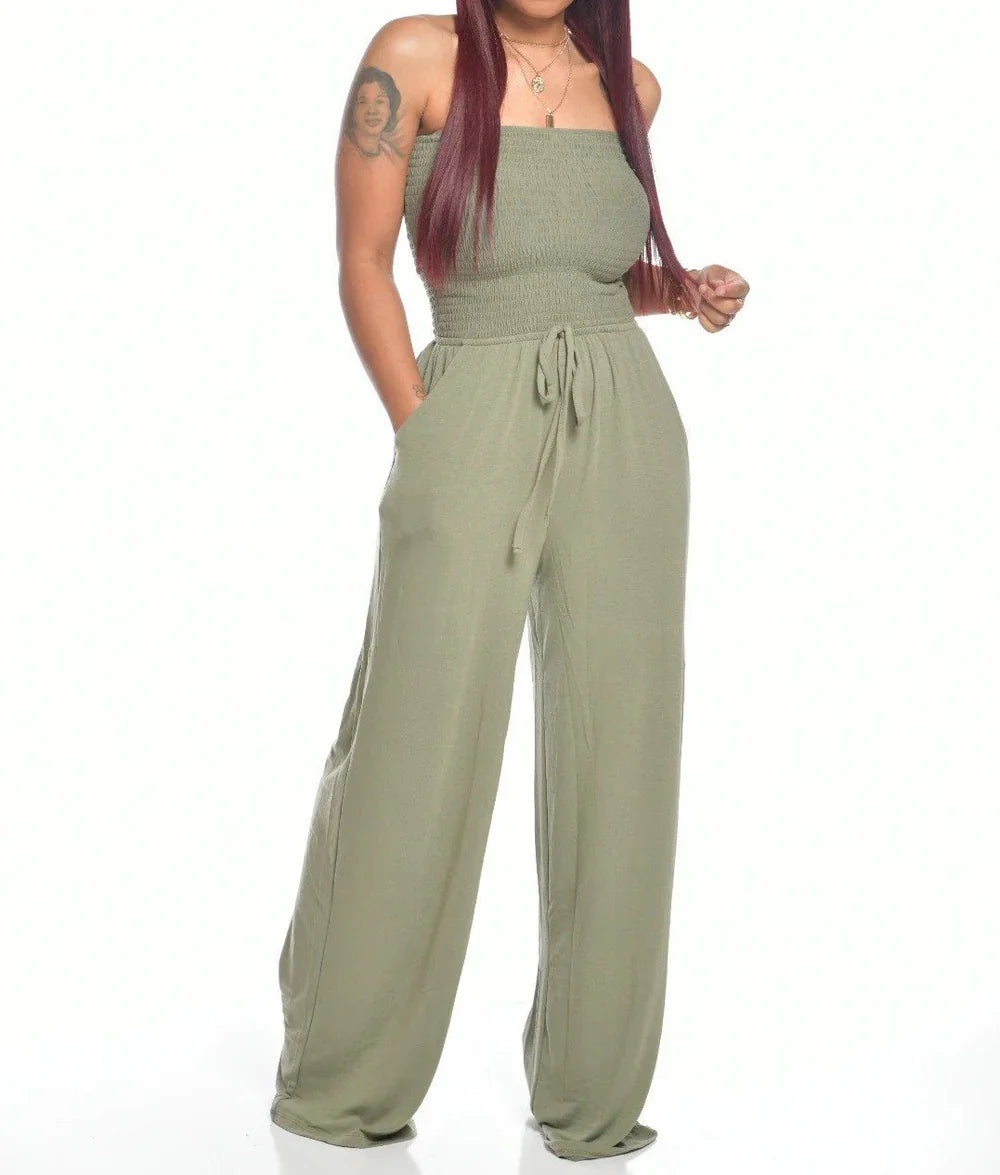 Theodora – Stylish Strapless Jumpsuit