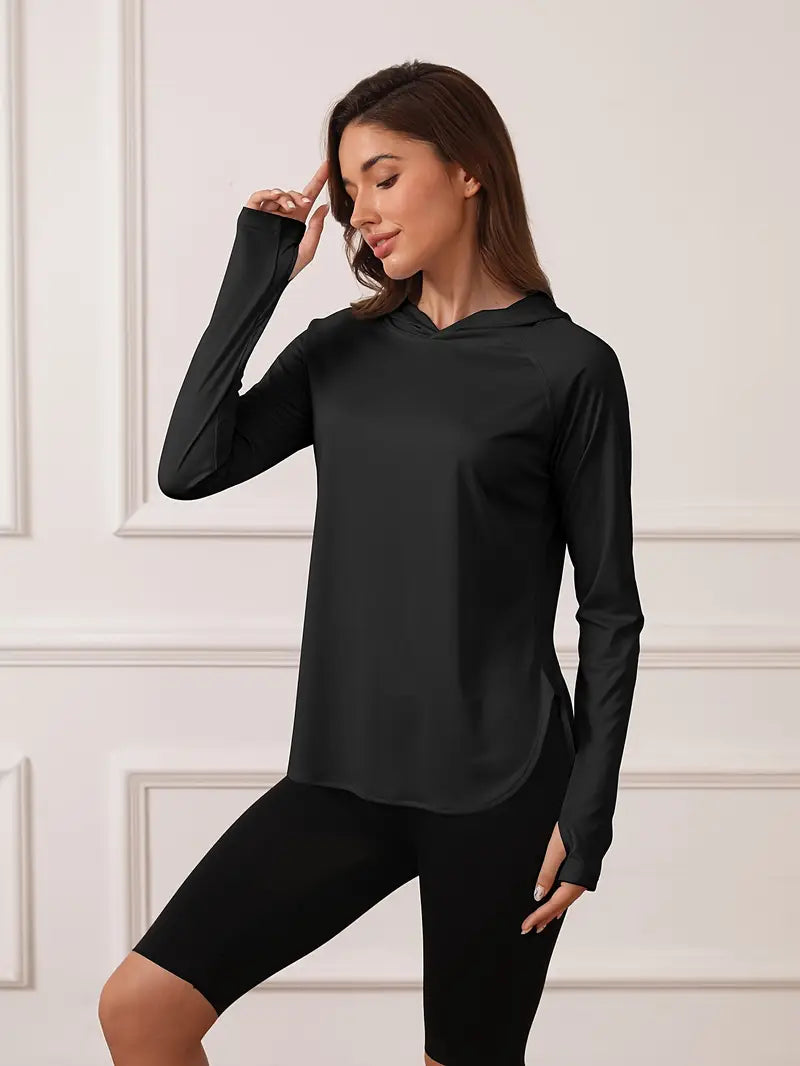 Viletta – Stylish Lightweight Long-sleeved Hooded Top