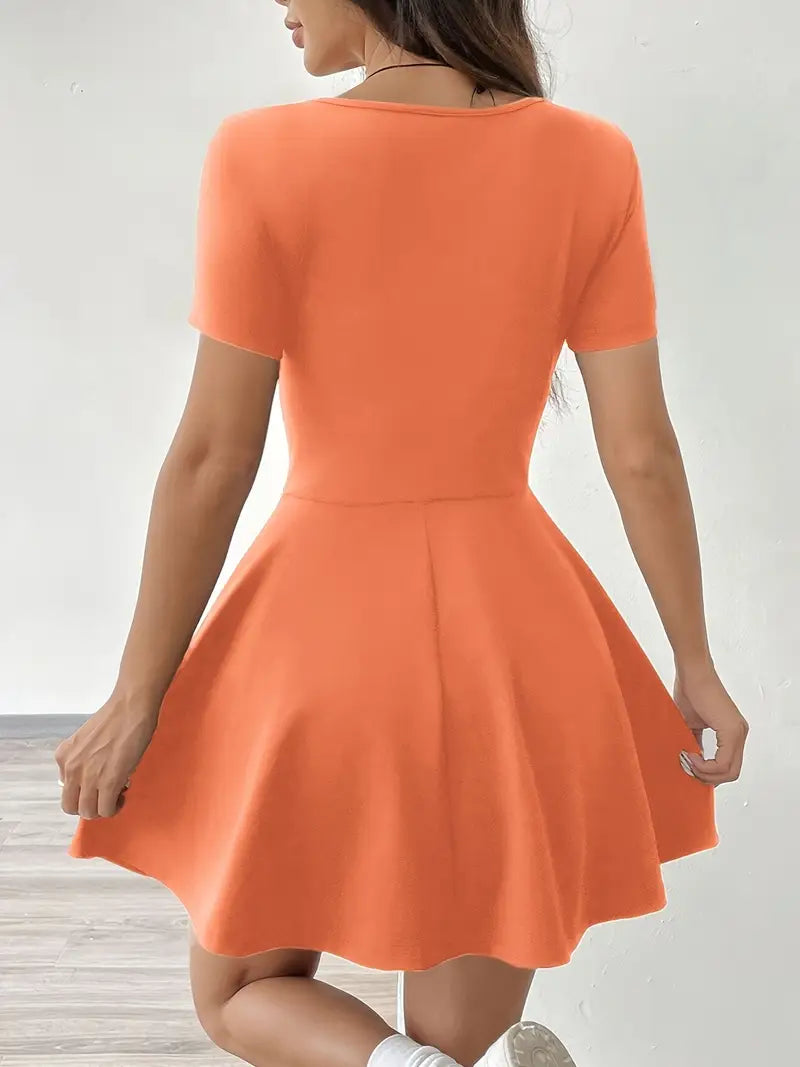 Gudrun – Chic Skater Dress with Shorts and Pocket