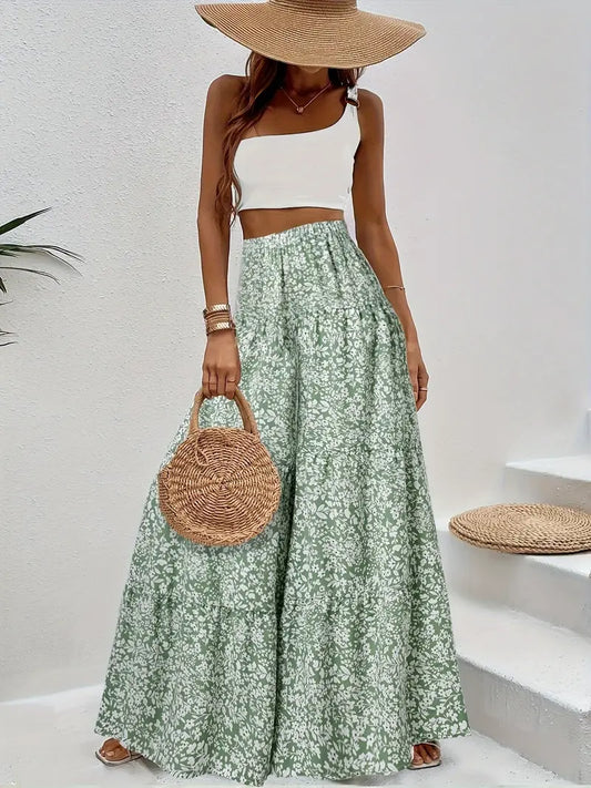 Pieta – Floral High Waist Wide Leg Palazzo Pants