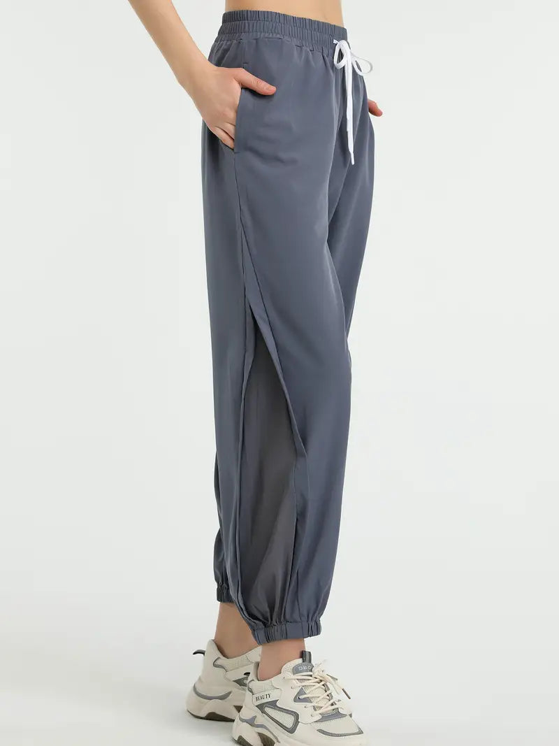 Hexaria – Stylish Jogging Pants with Mesh Details